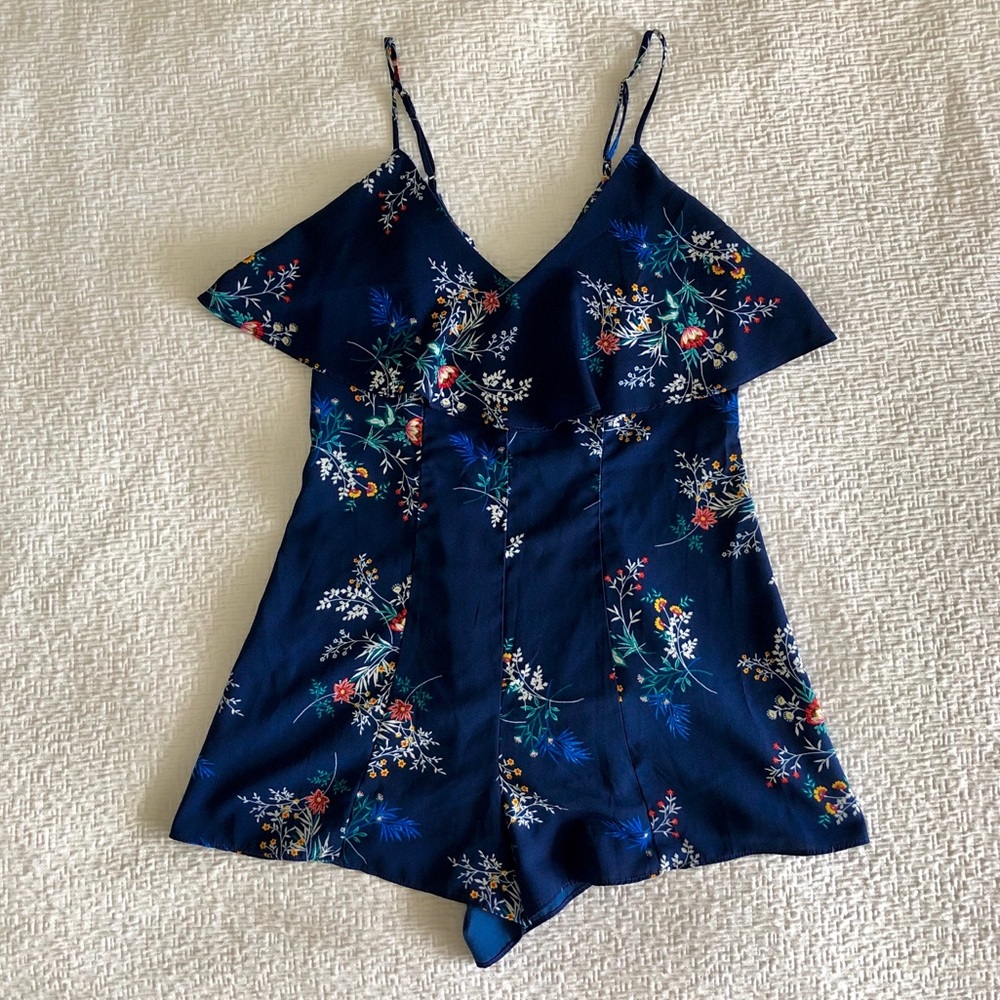 Floral Cami Romper - Gem